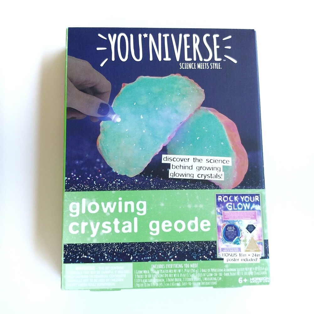 Grow Crystal Glowing Geode Kit